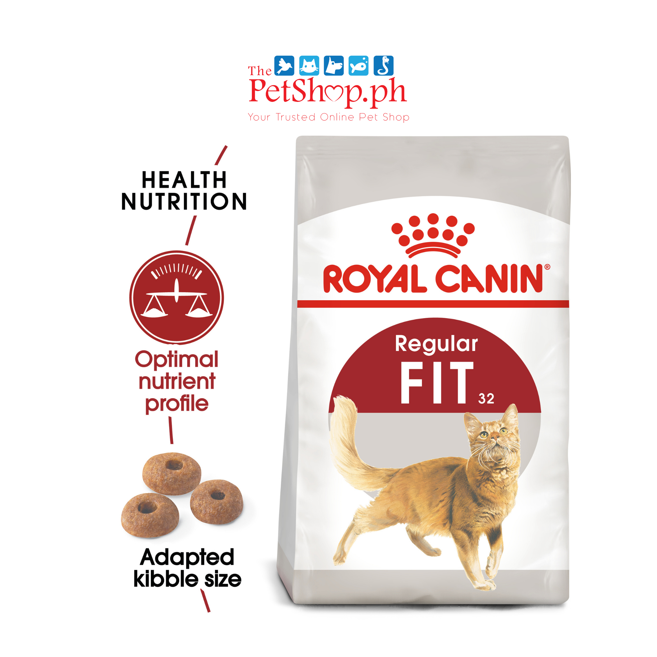 Royal Canin Fit Adult 2kg  Dry Cat Food - Feline Health Nutrition