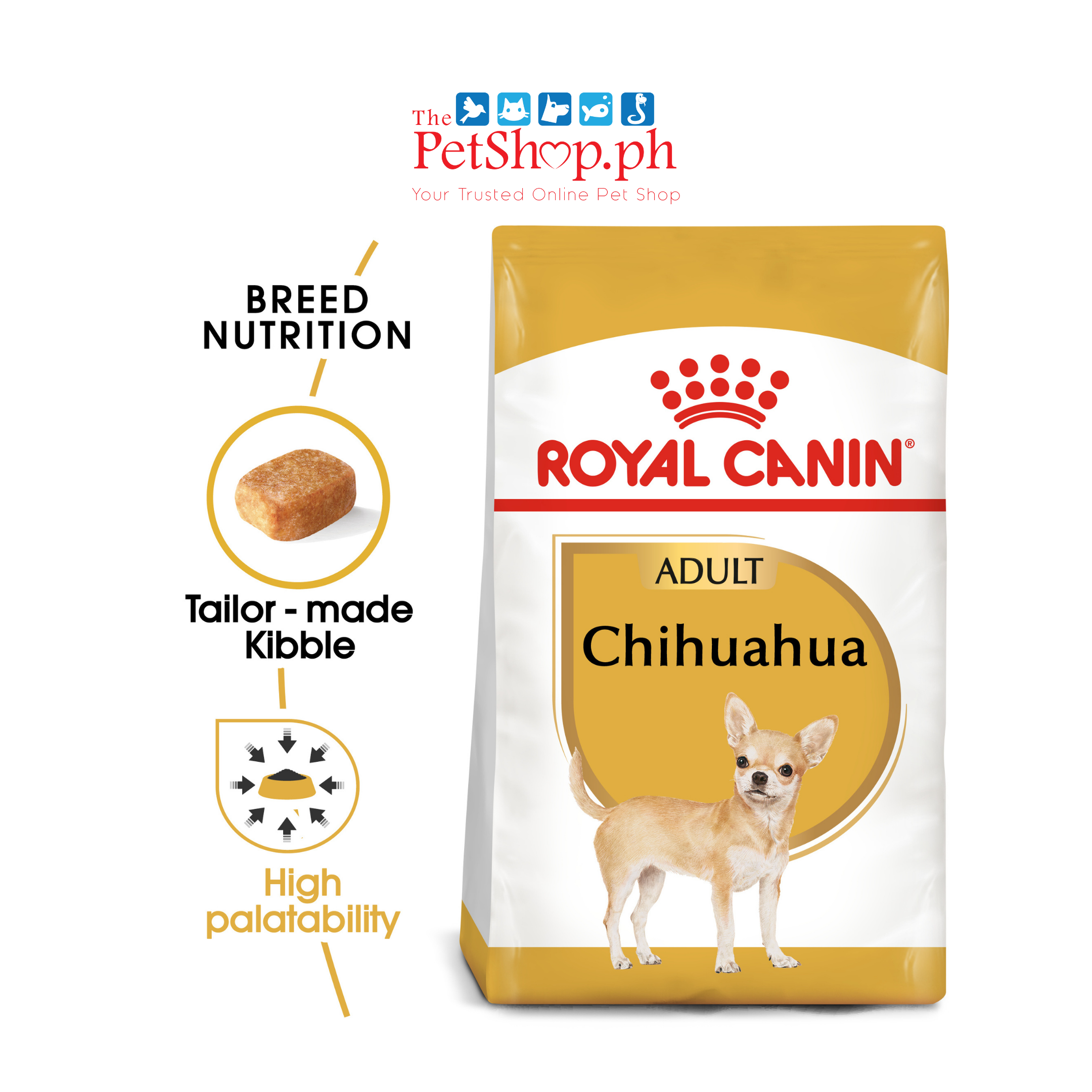 Royal Canin Breed Health Nutrition Chihuahua Adult Dry Dog Food 1.5KG