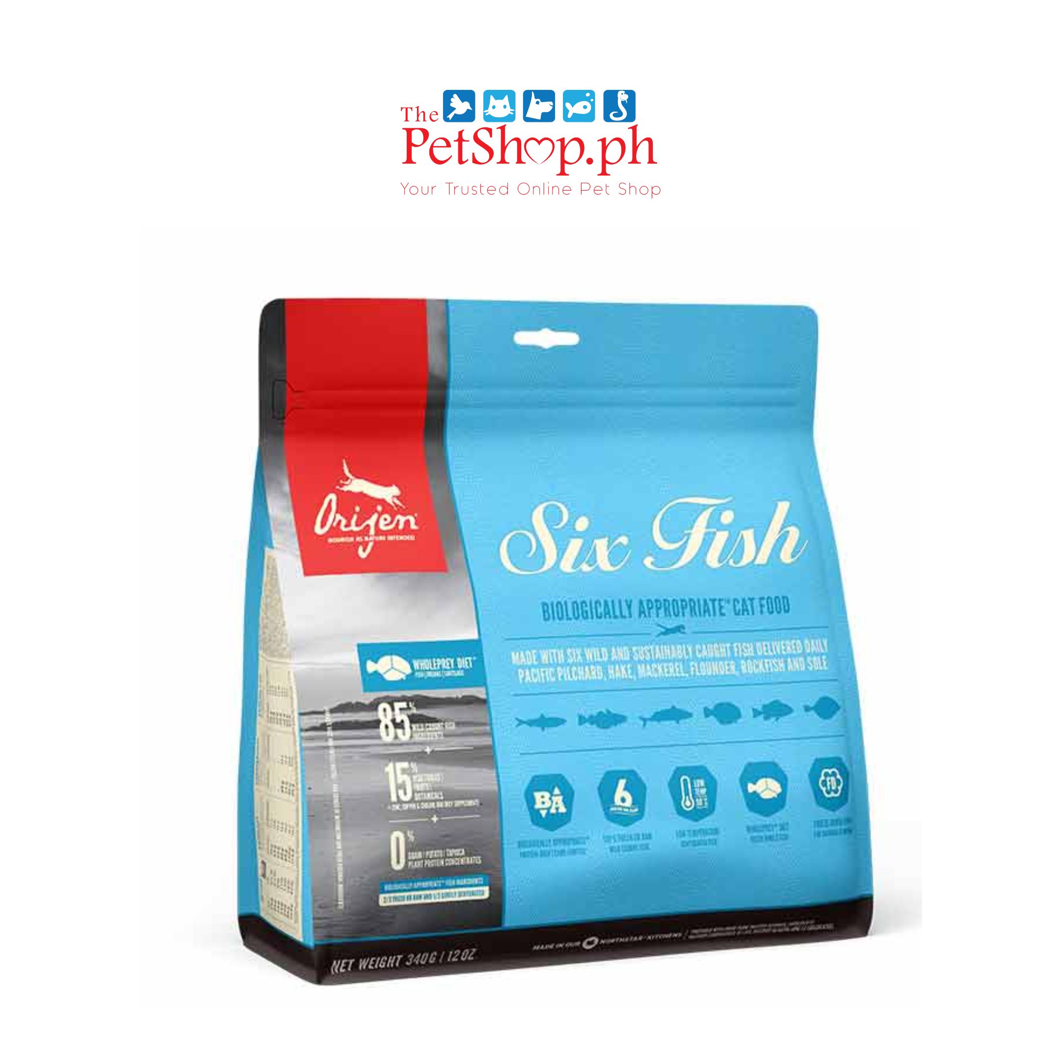 Orijen Six Fish Cat Food 1.8kg