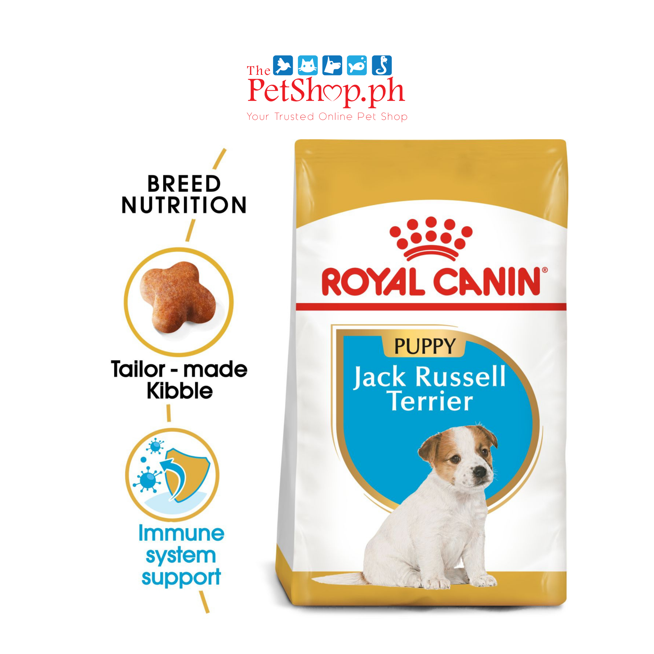 Royal Canin Jack Russell Terrier Puppy 500g Original  Dry Dog Food - Breed Health Nutrition