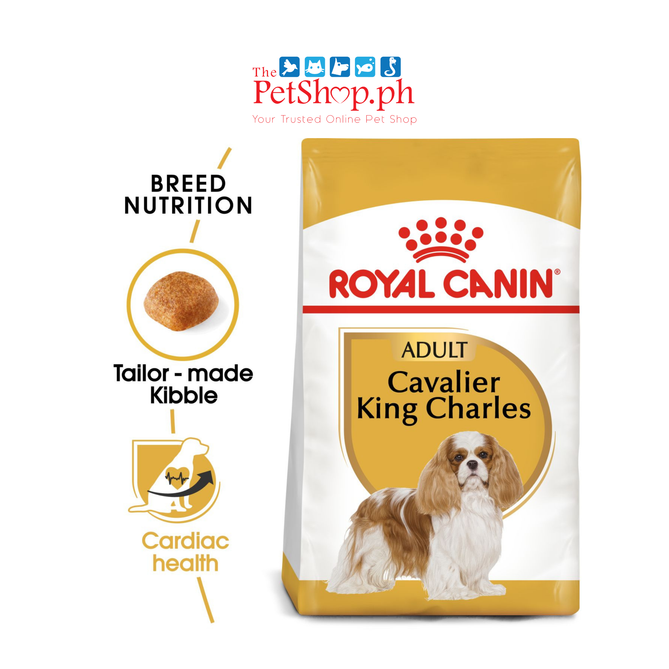 Royal Canin Cavalier King Charles Adult 1.5kg Dry Dog Food - Breed Health Nutrition