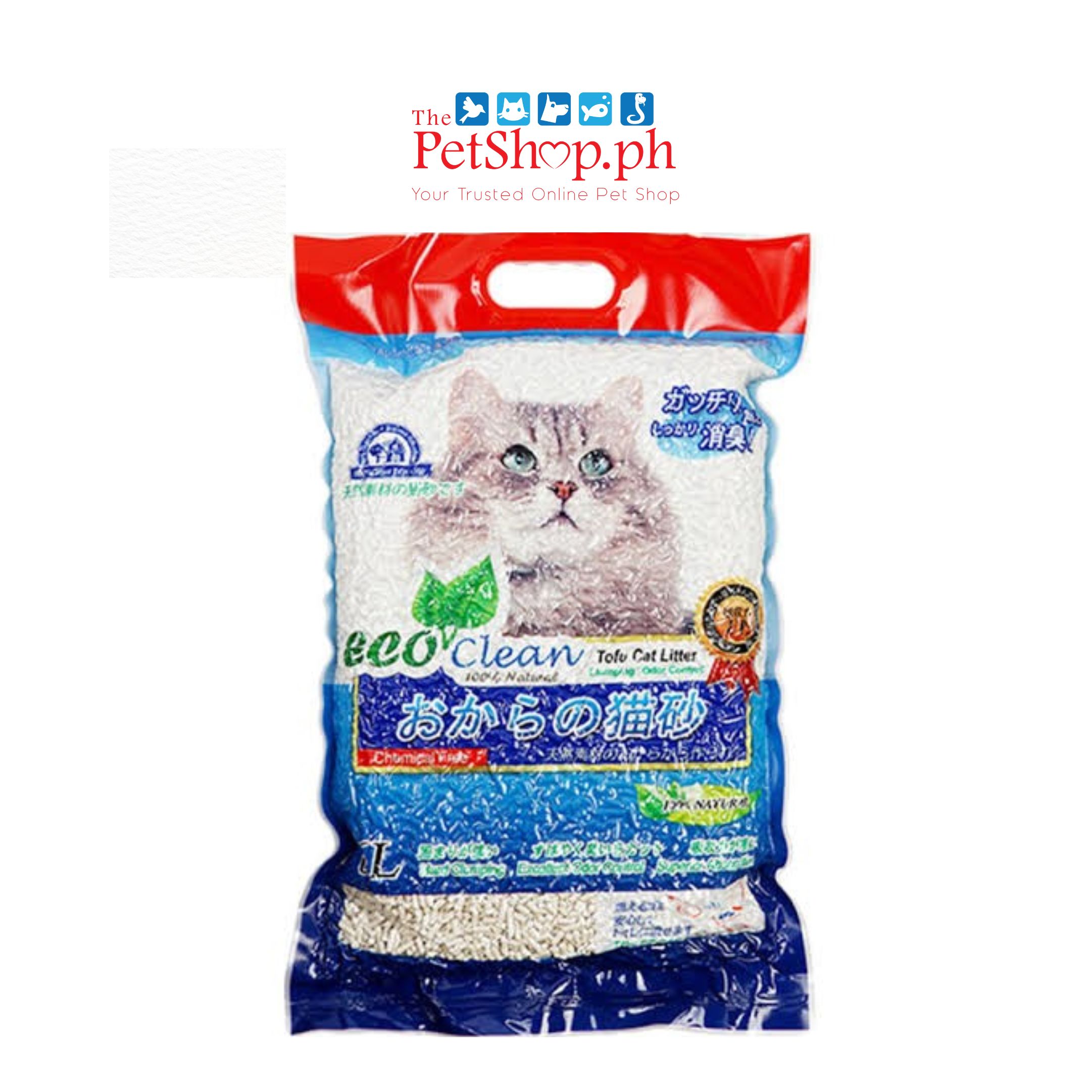 Eco Clean Tofu Set of 6 - Original Scent Cat Litter Clumping 7L