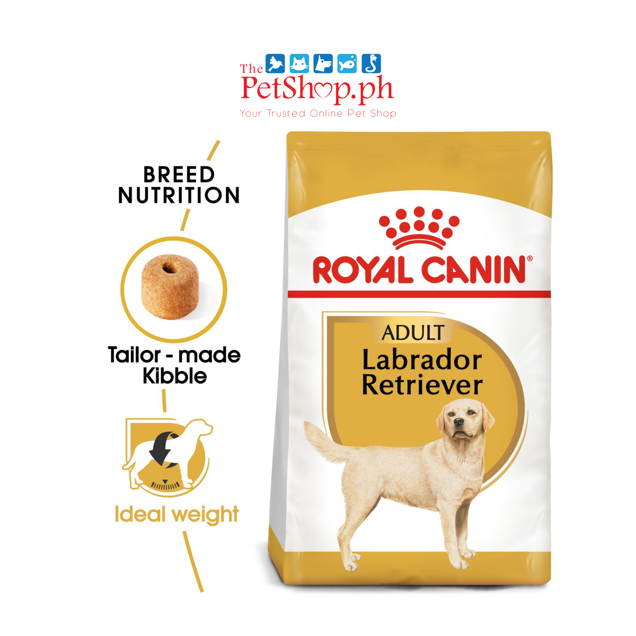 Royal Canin Labrador Retriever 3kg Adult Dry Dog Food-Breed Health Nutrition