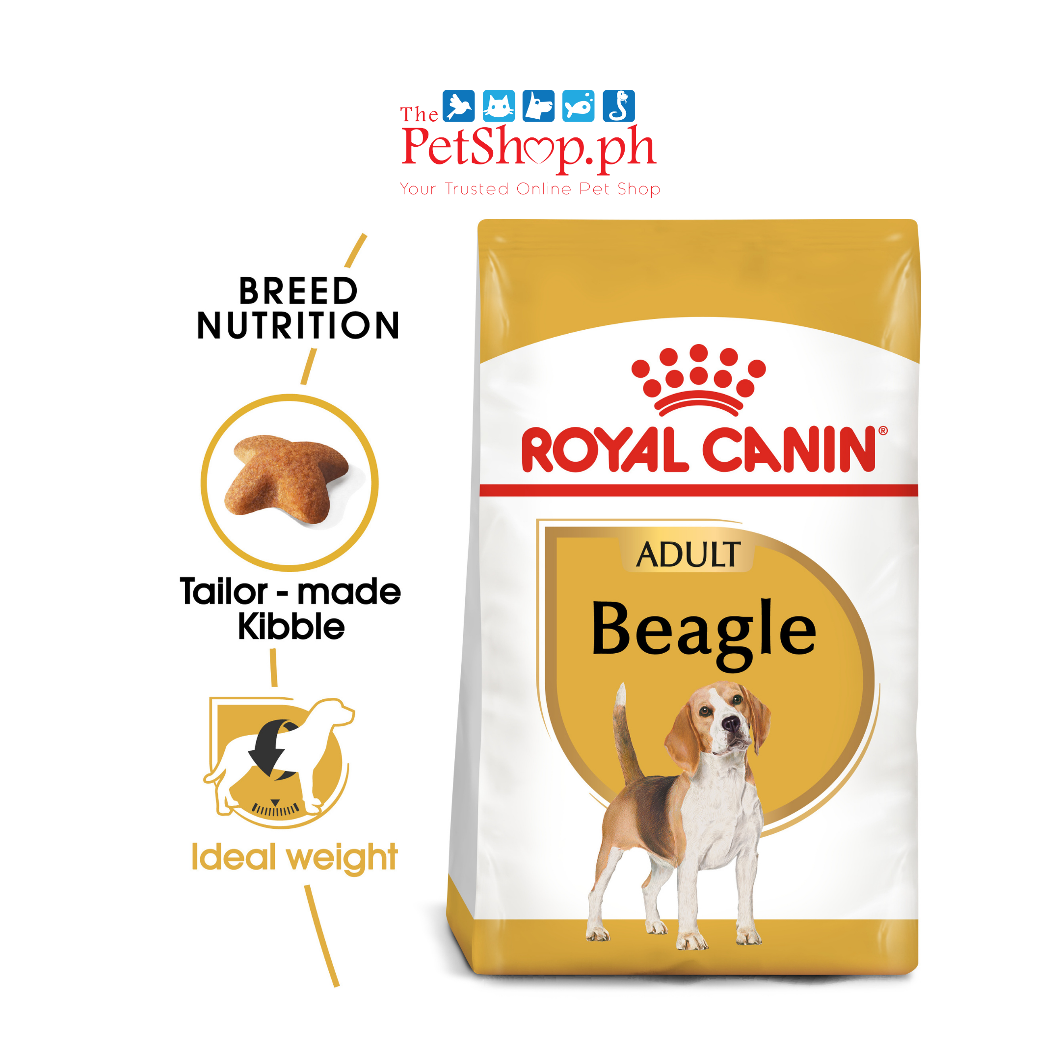 Royal Canin  Beagle 3kg Adult Dry Dog Food Breed Health Nutrition