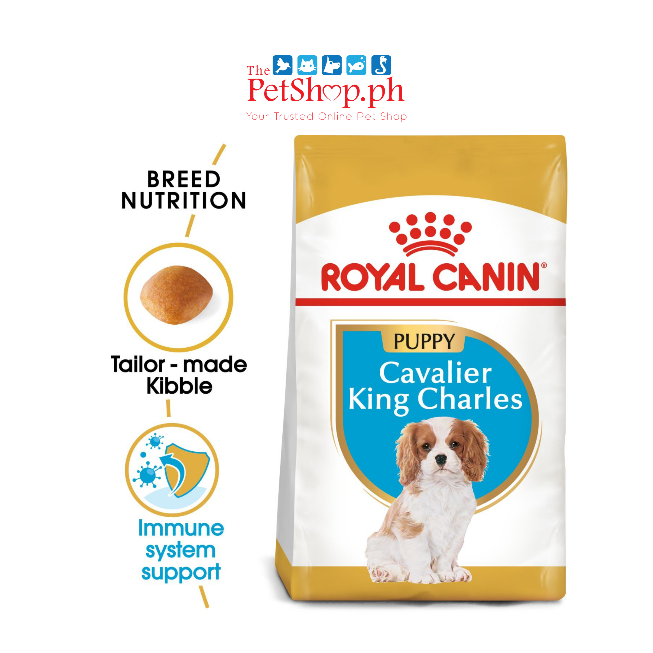 Royal Canin Cavalier King Charles Puppy 1.5kg Dry Dog Food - Breed Health Nutrition