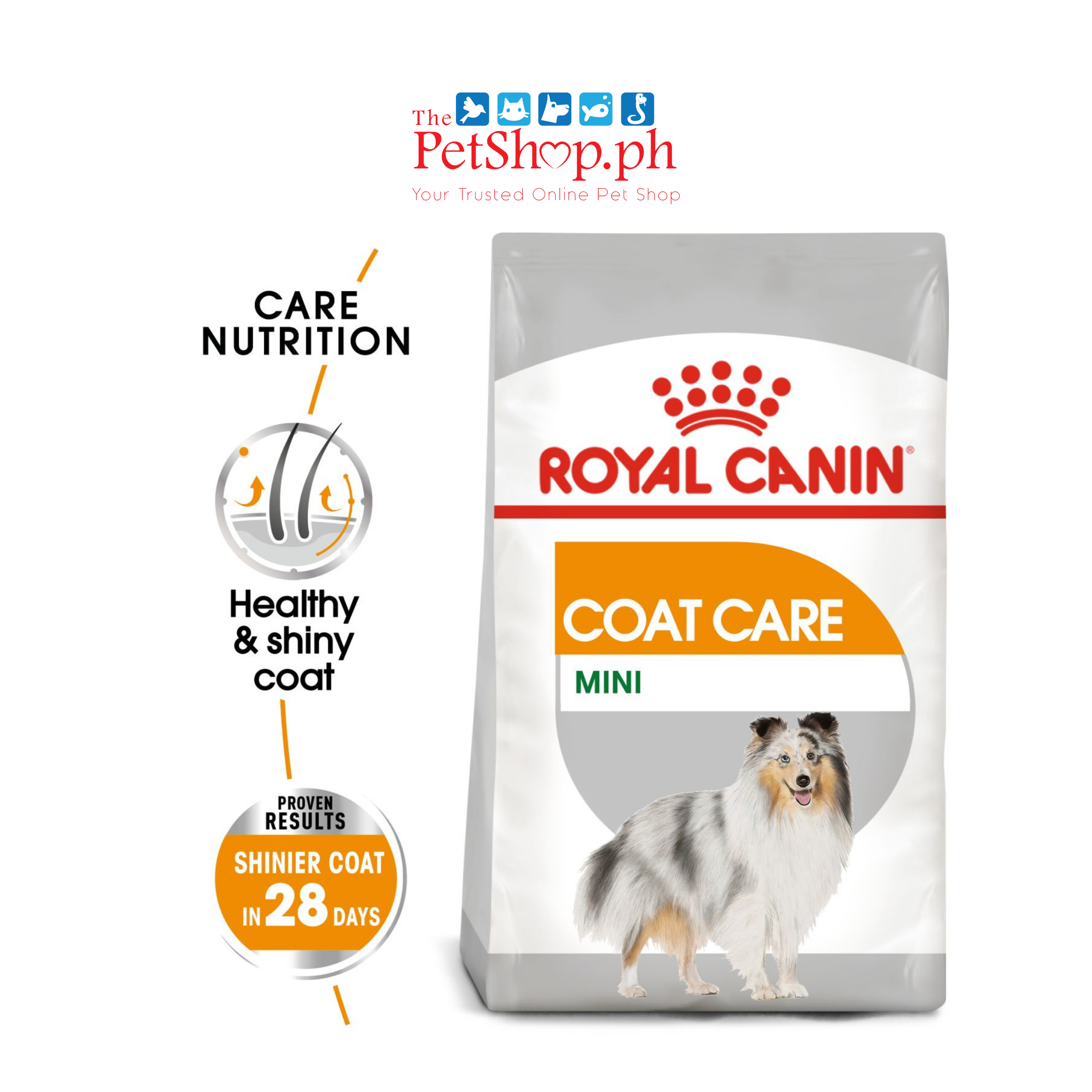 Royal Canin Canine Care Nutrition 1kg Mini Coat Care Adult Dry Dog Food 