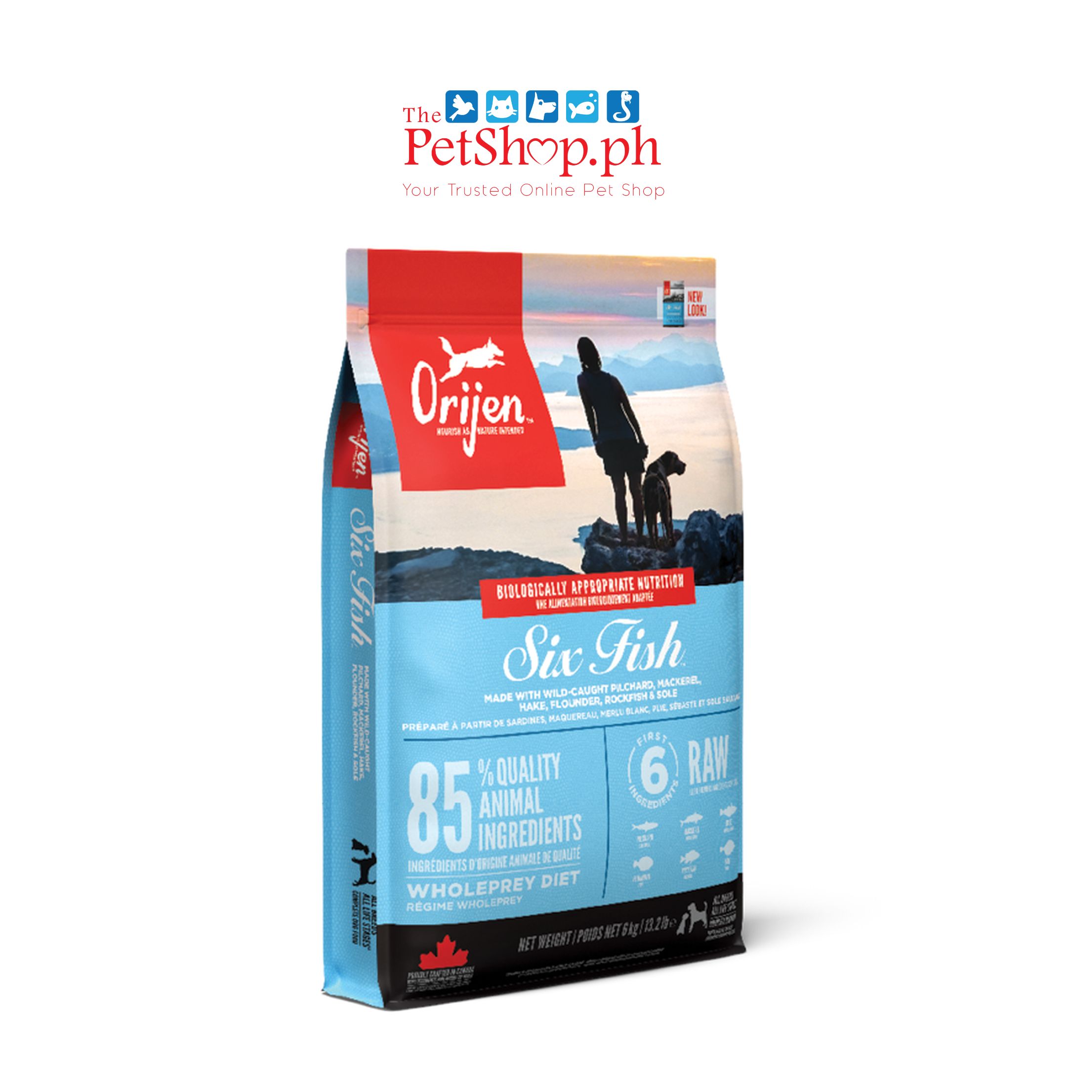 Orijen Six Fish Dog Food 11.4kg