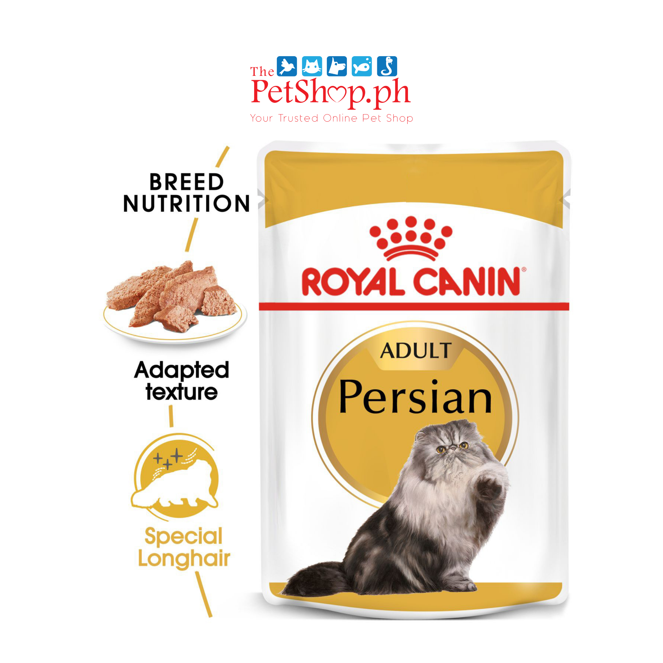 Royal Canin Feline Breed Nutrition Persian Adult Wet Cat Food 85g