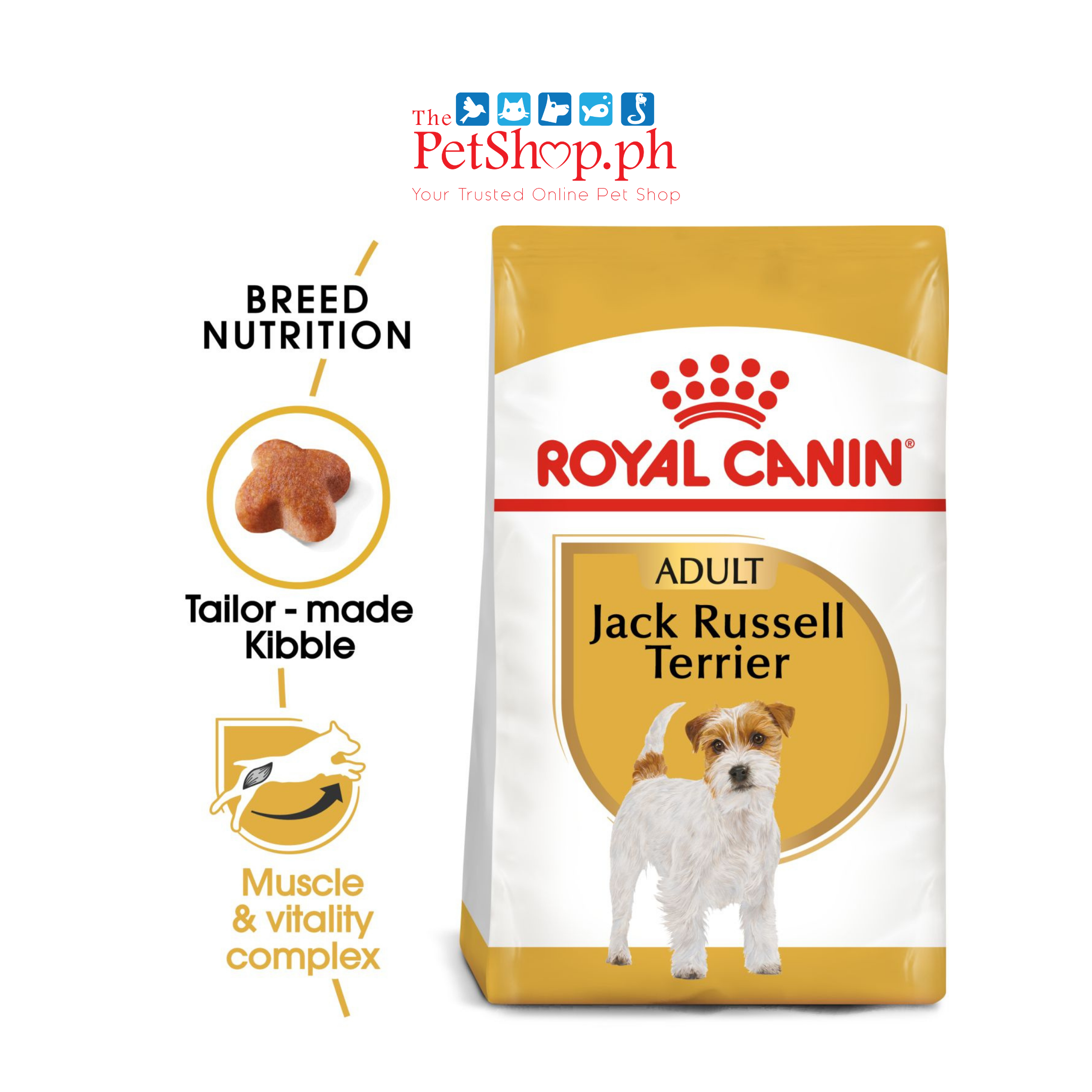 Royal Canin Jack Russell Terrier Adult 500g - Dry Dog Food Breed Health Nutrition